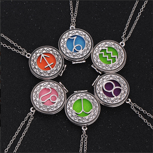 Essential Oil Diffuser Necklace – Aromatherapy Jewelry – Sagittarius Zodiac Pendant