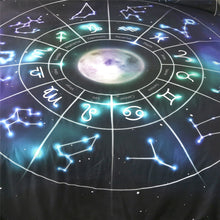 Astrology Moon And Stars Bed Sheets With Zodiac Pillow Cases - Cosmic Décor - All Sizes Available