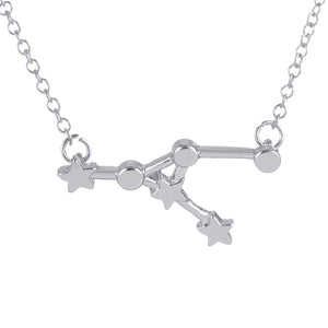 Zodiac constellation jewelry, star necklace