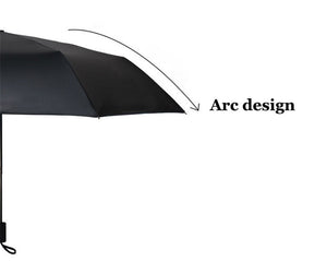 Durable Outdoor Rain Umbrella Black