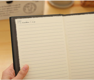 blank journal lined notebook
