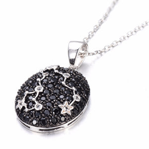 Zodiac constellation jewelry, horoscope necklace