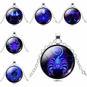 Libra zodiac pendant necklace