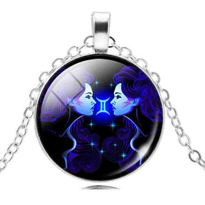Gemini zodiac necklace