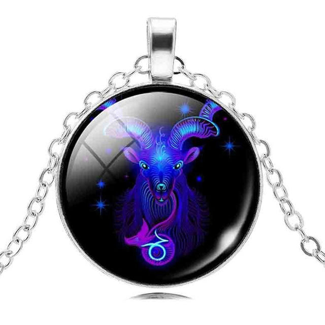 Capricorn zodiac necklace