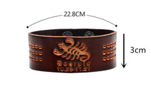 Mens leather cuff bracelets