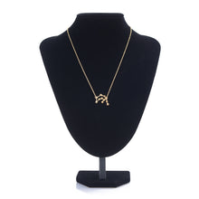 aquarius necklace, star sign necklace