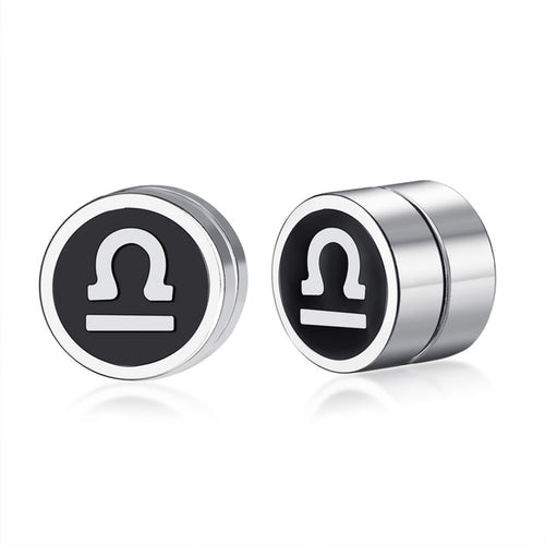 Magnetic ear studs, Libra earrings