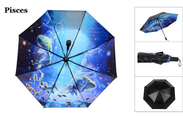 Unique Stylish Umbrella Pisces Zodiac