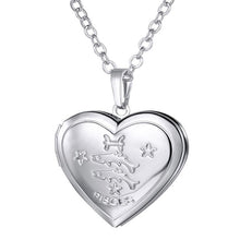 Pisces necklace, heart locket