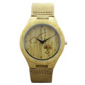 Natural Bamboo Wooden Wrist Watch - Scorpio Engraved