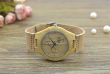 Natural Bamboo Wooden Wrist Watch - Scorpio Engraved