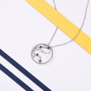astrology constellation necklace, zodiac jewelry