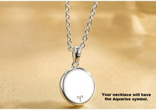 aquarius constellation jewelry, zodiac star necklace