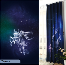 Zodiac drapes, outer space window curtains