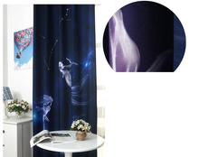 Star curtains, astrology bedroom